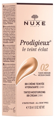 Nuxe Prodigieux BB Crème Teintée Hydratante 30 ml - Teinte : 02 Teinte Médium