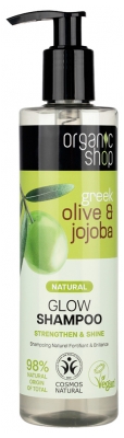 Organic Shop Shampoing Naturel Fortifiant et Brillance Olive et Jojoba 280 ml