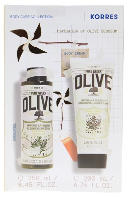 Korres Olive Oliikukka Suihkugeeli 250 ml + Vartalovoide 200 ml