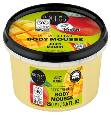 Organic Shop Body Mousse Rafraîchissante Corps Mangue 250 ml