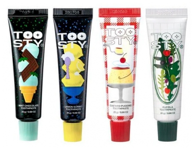 Toosty Entdecker-Set mit 4 Zahnpasten