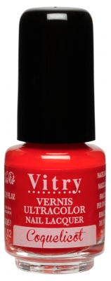 Vitry Vernis à Ongles 4 ml - Couleur : Coquelicot