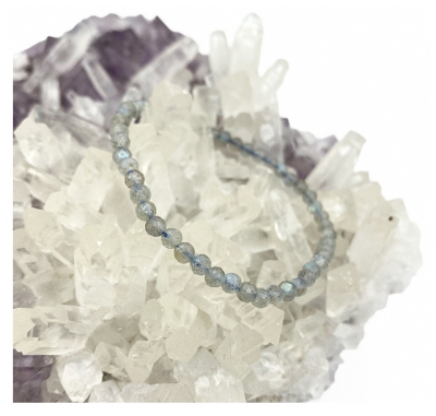 Natura Square Labradorit Facetten Armband