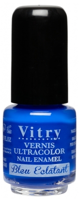 Vitry Vernis à Ongles 4 ml - Couleur : Bleu Eclatant