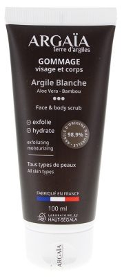 Argaïa Peeling do Twarzy i Ciała z Białą Glinką 100 ml