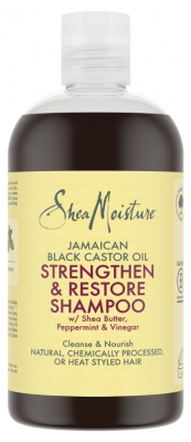 SheaMoisture Szampon Wzmacniający i Odżywczy z Czarnym Olejem Rycynowym z Jamajki 384 ml