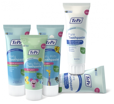 TePe Dentifricio Quotidiano per Bambini Menta 3-6 Anni 75 ml
