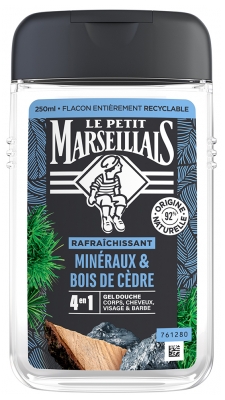 Le Petit Marseillais Odświeżający Mineralny żel pod Prysznic 4 w 1 250 ml