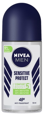 Nivea Men Sensitive Protect Déodorant Anti-Transpirant 48H Roll-On 50 ml