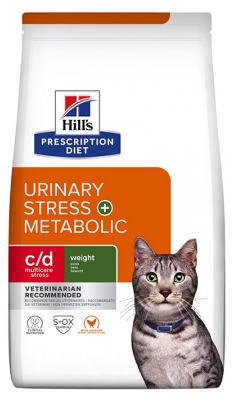 Hill's Chat Urinaire Stresse+ Metabolisme c/d Poulet 1,5 kg