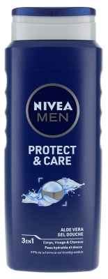 Nivea Men Protect & Care Gel Douche 3en1 Corps Viage et Cheveux 500 ml