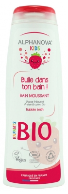 Alphanova Bambini Bulle Dans Ton Bain ! Bagno Schiuma alla Fragola Bio 250 ml