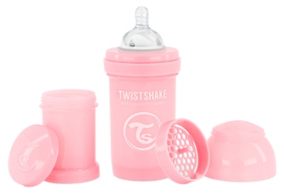 Twistshake Anti-Kolik Sutteflaske S 180 ml 0 Måneder og + - Farve: Pastelrosa