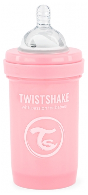 Twistshake Antikoliku māneklītis S 180 ml 0 Mēneši un + - Krāsa: Paste?roz? kr?s?
