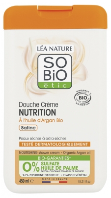 Léa Nature SO BIO étic Douche Crème Nutrition à l'Huile d'Argan Bio 450 ml