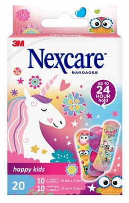 3M Nexcare Happy Kids Pink 20 Plasters