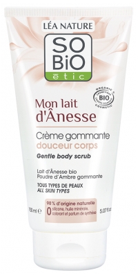 Léa Nature SO BIO étic Mon Lait d'Ânesse Crème Gommante Douceur Corps Bio 150 ml