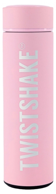 Twistshake Bouteille Isotherme Chaud ou Froid 420 ml - Couleur : Rose Pastel