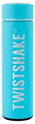 Twistshake Bouteille Isotherme Chaud ou Froid 420 ml - Couleur : Bleu Pastel