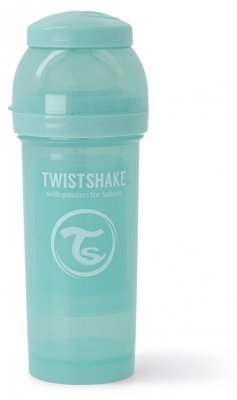 Twistshake Bottiglia Anticolica Edizione Limitata M 260 ml Da 2 Mesi in su - Colore: Turchese