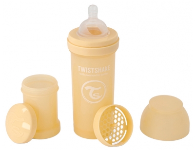 Twistshake Biberón Anticólico Edición Limitada M 260 ml A Partir de 2 Meses - Color: Caramelo