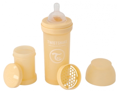 Twistshake Bottiglia Anticolica Edizione Limitata M 260 ml Da 2 Mesi in su - Colore: Caramello