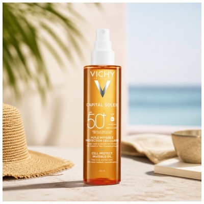 Vichy Capital Soleil Cell Protect Invisible Oil SPF50+ 200 ml