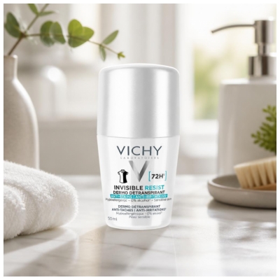 Vichy Deodorant Invizibil Resist Dermo-Antiperspirant 72H Roll-On 50 ml