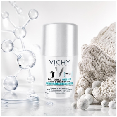 Vichy Deodorant Invizibil Resist Dermo-Antiperspirant 72H Roll-On 50 ml