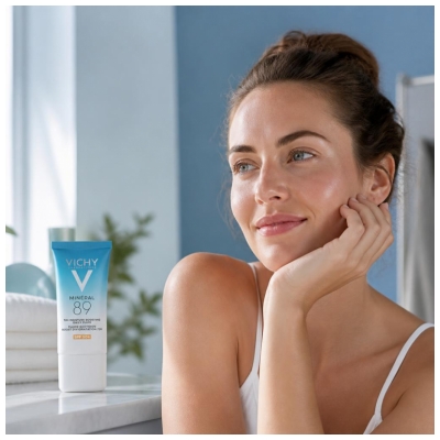 Vichy Minéral 89 Tägliches Feuchtigkeits-Boost-Fluid SPF50+ 50 ml