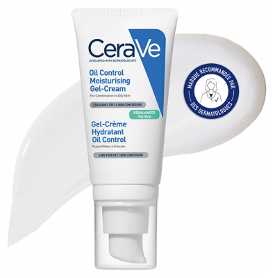 CeraVe Feuchtigkeitsspendende Gel-Creme Oil Control Mischhaut bis Fettige Haut 52 ml