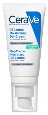 CeraVe Gel-Crème Hydratant Oil Control Peaux Mixtes à Grasses 52 ml