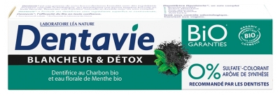 Dentavie Dentifrice Blancheur & Détox Bio 75 ml