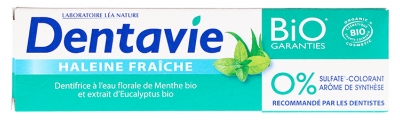 Dentavie Dentifrice Haleine Fraîche Bio 75 ml