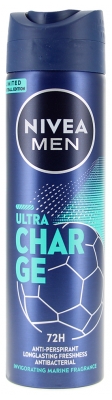 Nivea Men Ultra Charge Déodorant Anti-Transpirant 72H Spray Édition Limitée 150 ml