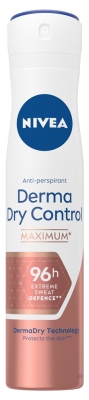 Nivea Derma Dry Control Déodorant Antiperspirant 96H Spray 200 ml