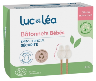 Luc et Léa Bâtonnets Bébés Bio 60 Units