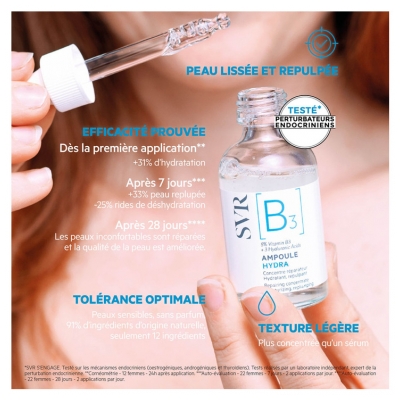 SVR [B3] Ampoule Hydra Concentré Réparateur 30 ml