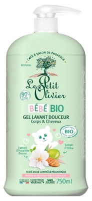 Le Petit Olivier Bébé Gel Lavant Douceur Corps & Cheveux Bio 750 ml