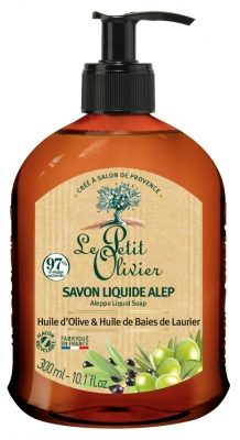 Le Petit Olivier Savon Liquide Alep Huile d'Olive & Huiles de Baies de Laurier 300 ml