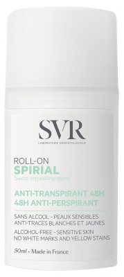 SVR Spirial Desodorizante Antitranspirante Intenso 48H Roll-On 50 ml