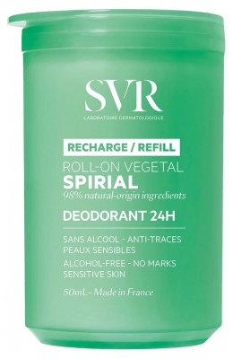 SVR Spirial Desodorizante 24h Vegetal Roll-On Recarga 50 ml