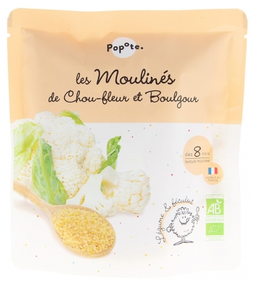 Popote Les Moulinés Chou-Fleur et Boulgour Dès 8 Mois Bio 180 g