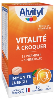 Alvityl Vitalité Immunité Énergie 30 Comprimés à Croquer