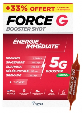 Vitavea Forza G Booster Shot Energia Immediata 15 Fiale + 5 Gratis