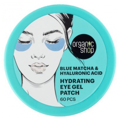 Organic Shop Patchs Yeux Hydratant Matcha et Acide Hyaluronique 60 Patchs