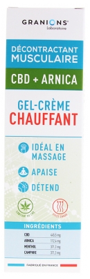 Granions Gel-Crème Chauffant CBD et Arnica 75 ml