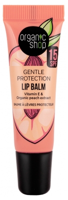 Organic Shop Peach Protective Lip Balm SPF15 10 ml