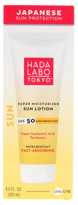 Hada Labo Tokyo Sun Crème Visage Hydratante Résistante à l'Eau SPF50 200 ml