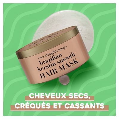 Ogx Masque Lissant à la Kératine du Brésil 300 ml